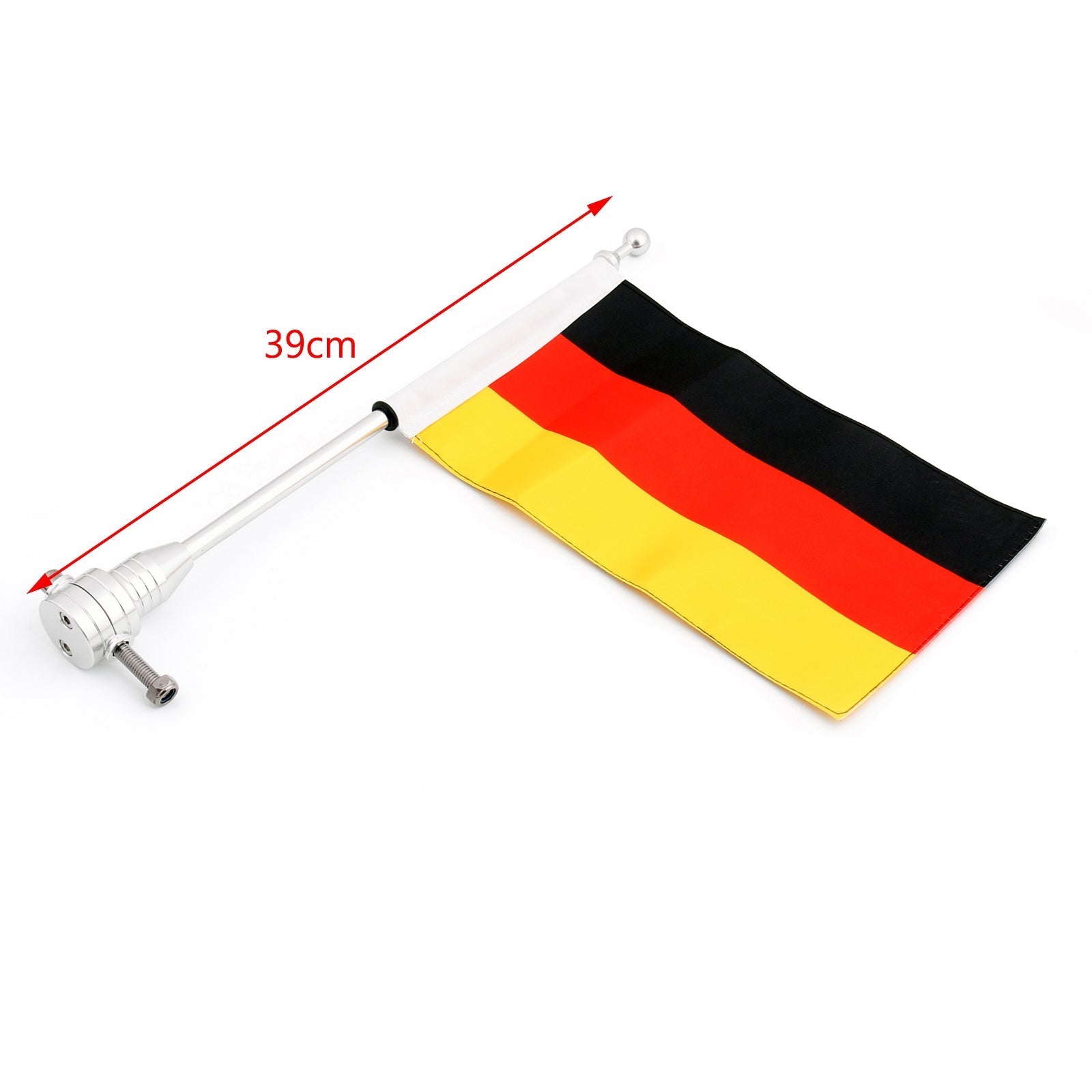 Portaequipajes Vertical Mástil y Bandera de Alemania para Harley Softail Iron 883 Generic