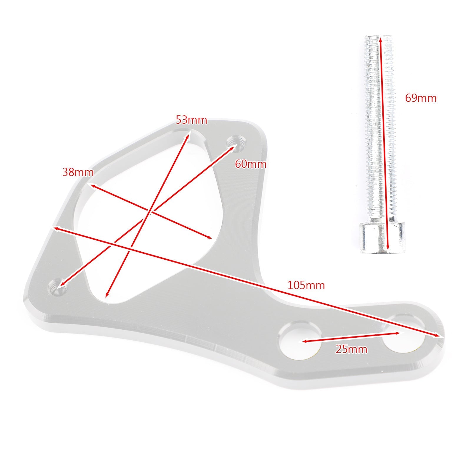 Soporte de reubicación de llave de encendido CNC para Triumph Bonneville T100 Thruxton genérico