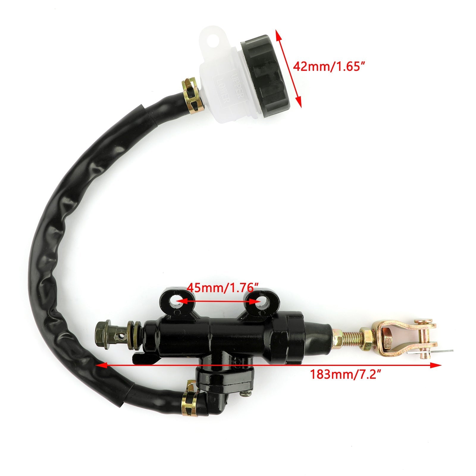 Depósito de líquido del cilindro maestro del freno trasero para Honda 250 400 CBR 600 1000 CB NSR genérico