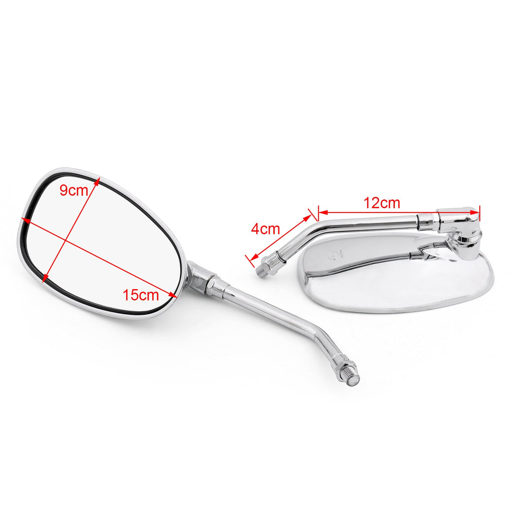 Motorrad-Rückspiegel 10 mm für Yamaha XV1100/535/750 SR125/185/250 SRX600 Generic