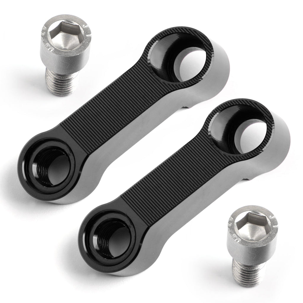Paar 10-mm-Aluminium-Motorradspiegelverlängerungen für Honda
