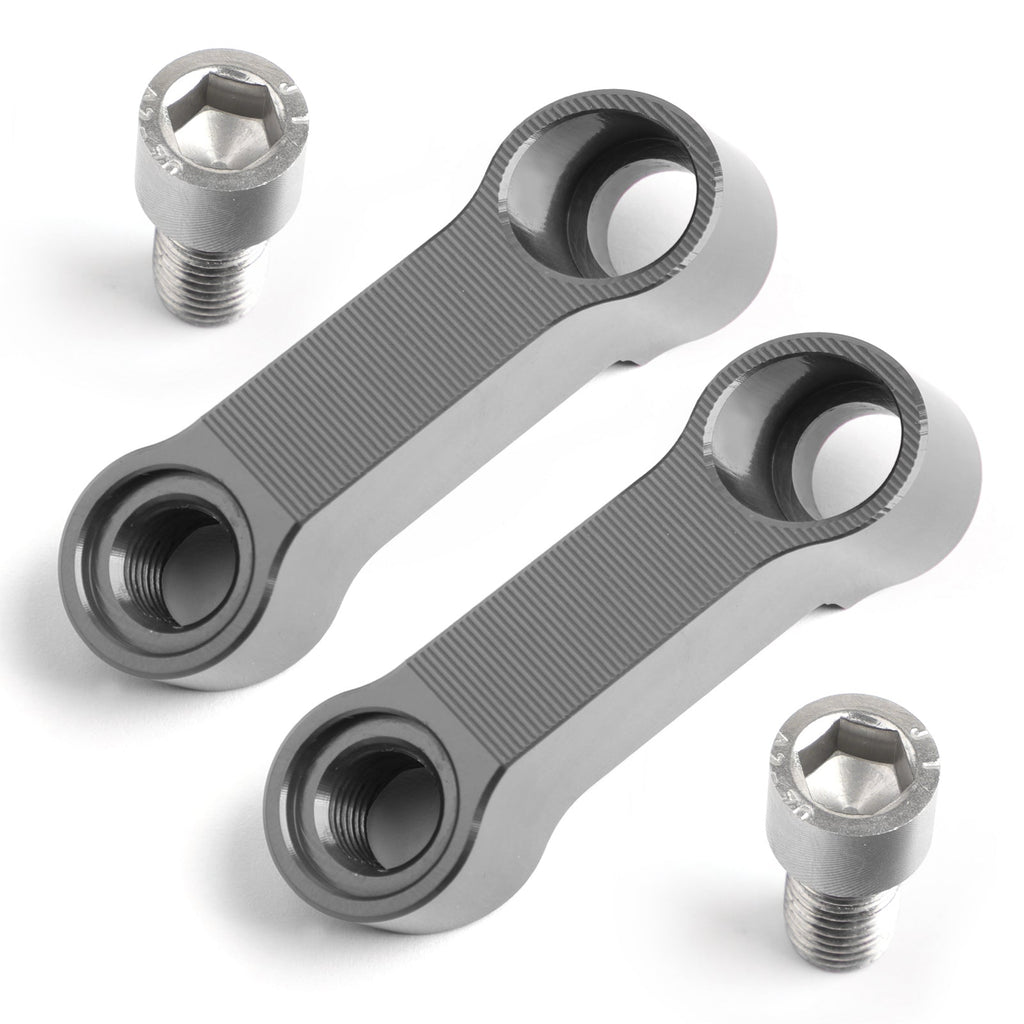 Paar 10-mm-Aluminium-Motorradspiegelverlängerungen für Honda