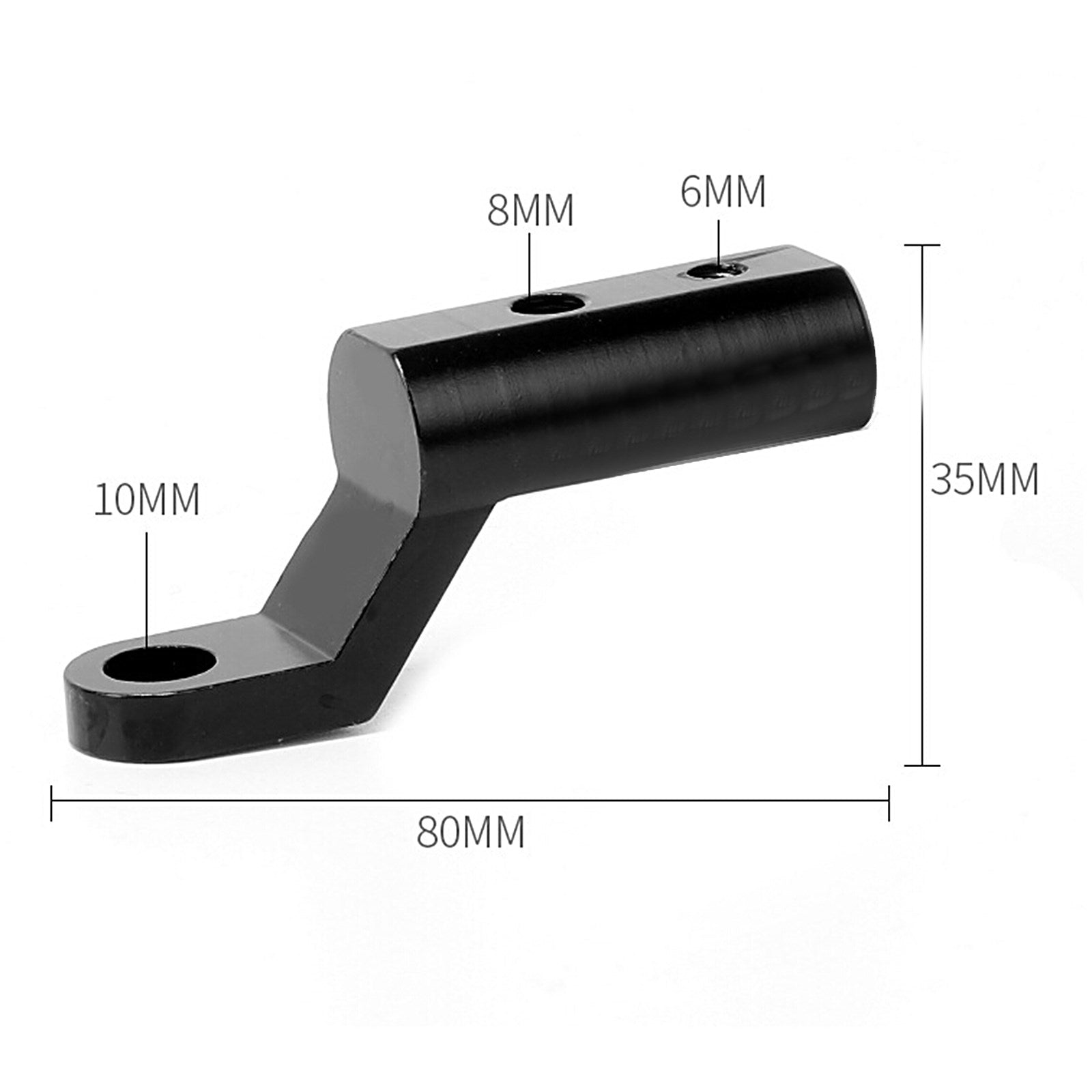 M6/M8 UNIVERSAL Motocicleta Espejos retrovisores Extensores de luz Espaciadores Adaptador de extensión Genérico