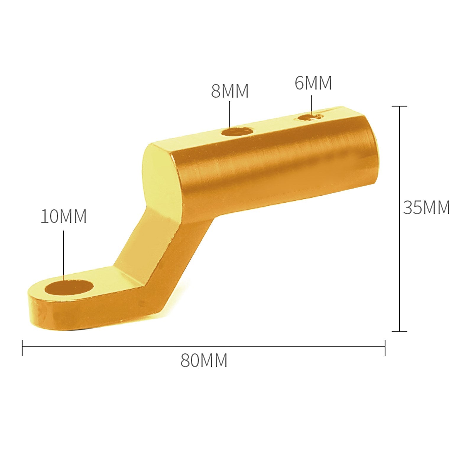 M6/M8 UNIVERSAL Moto Rétroviseurs Light Extenders Spacers Extension Adapter Generic