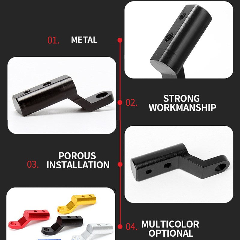 M6/M8 UNIVERSAL Motocicleta Espejos retrovisores Extensores de luz Espaciadores Adaptador de extensión Genérico