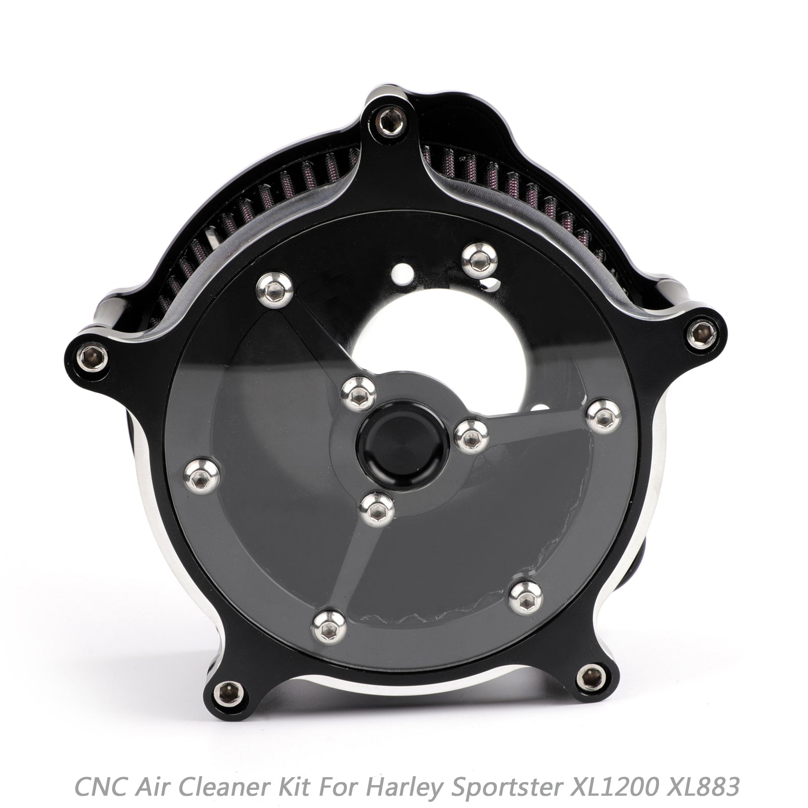 Filtre à air à turbine CNC pour Harley Sportster XL883 XL1200 1991-2016 générique