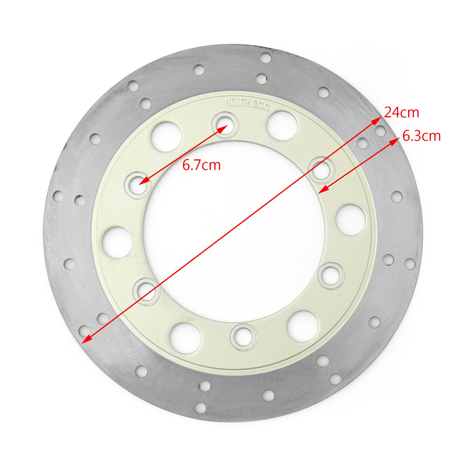 Rotor de disco de freno trasero para Honda CA125 S/T/V CA250 VT125 CX C1-C4 CMX250 Rebel Generic