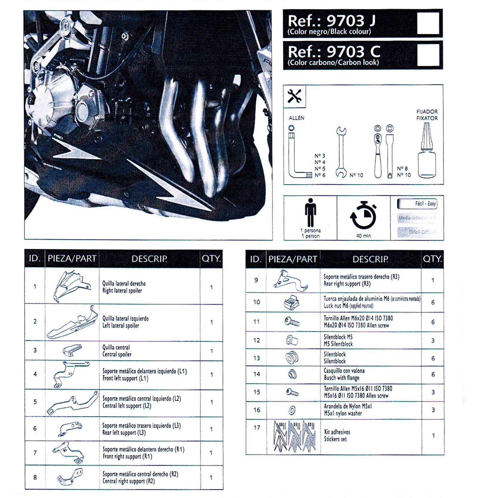 Carrosserie Châssis Ailes Inférieur Carénage Panneau Puig cover pour Kawasaki Z900 2017 2018 Generic