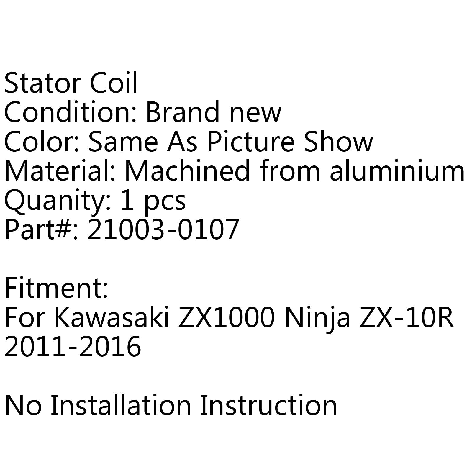 Bobine de stator pour Kawasaki ZX1000 Ninja ZX-10R (11-2016) Générique