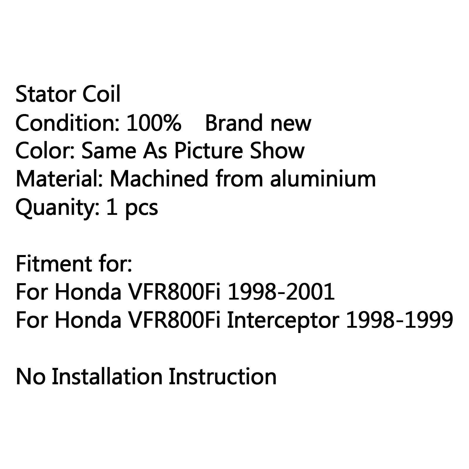 Bobine de charge de stator de moteur de générateur de magnéto pour Honda VFR800FI (98-2001) générique