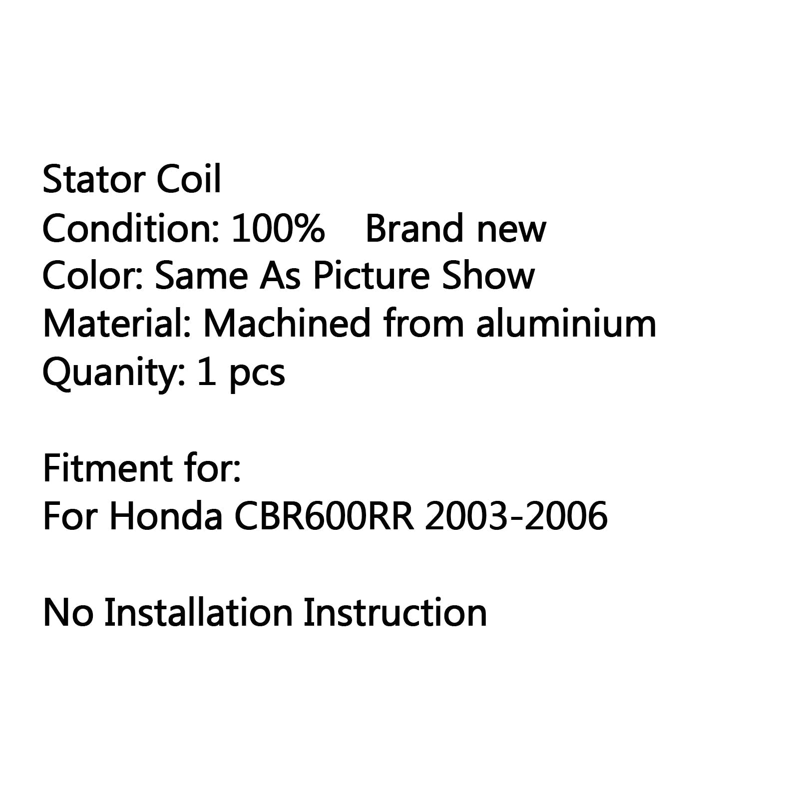 Bobine de stator de moteur de générateur de magnéto pour Honda CBR600RR (03-2006) Générique