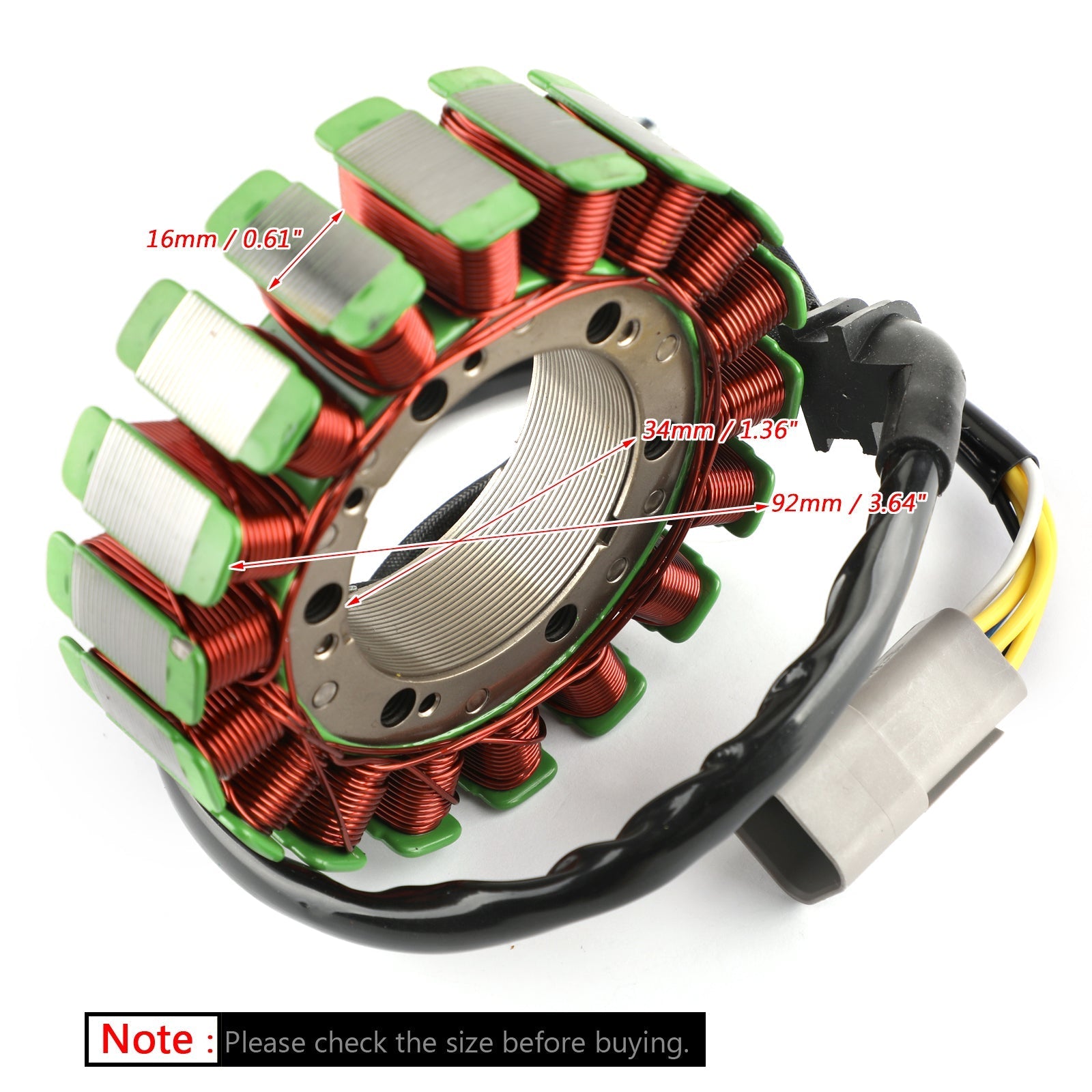 Bobine de stator d'alternateur pour Can-Am Quest 500 650 4x4 02-04 Bombardier 420296325 Générique