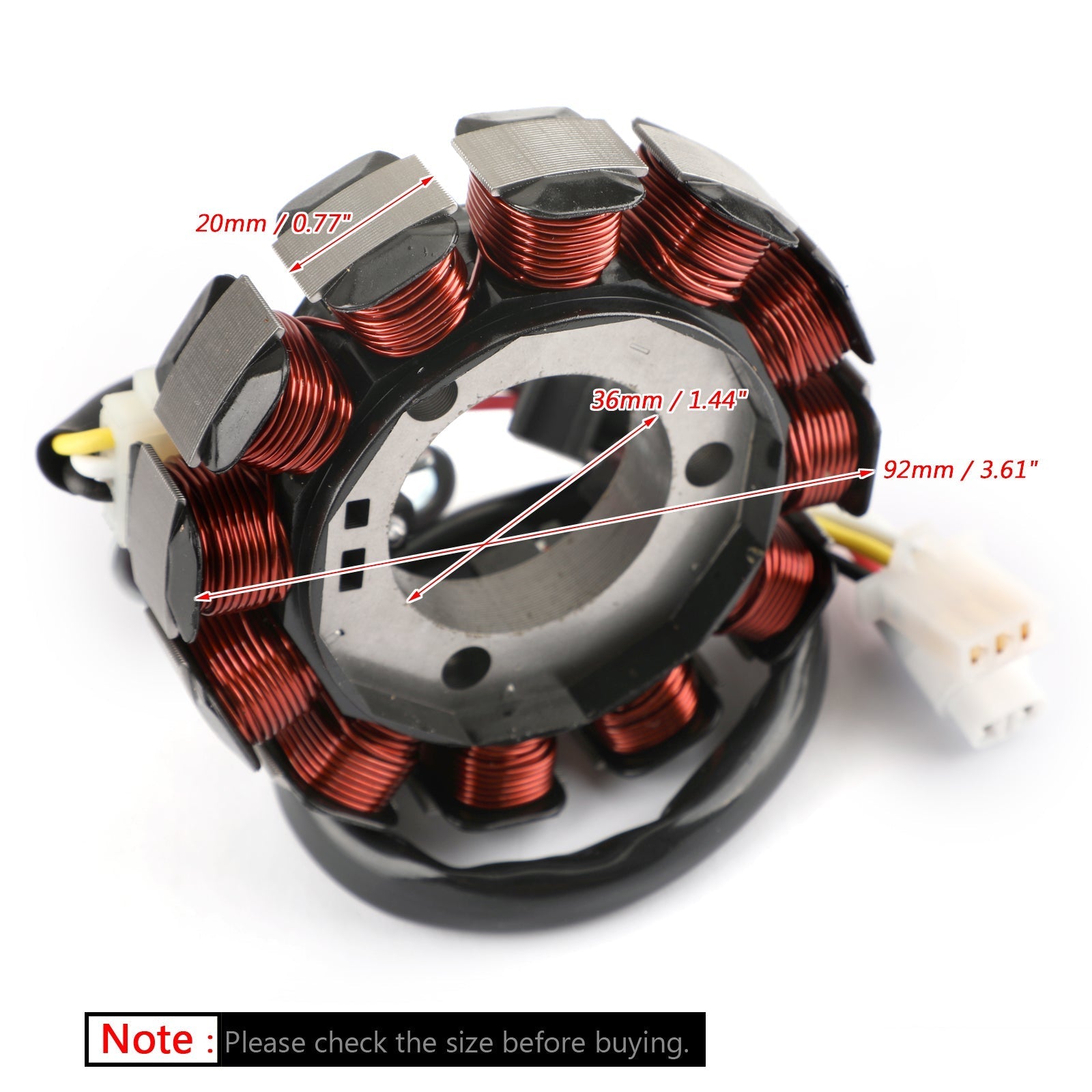 Bobine de stator d'alternateur pour Yamaha TTR110 TT-R110 08-17 5B6-H1410-00 5B6-H1410-01 générique