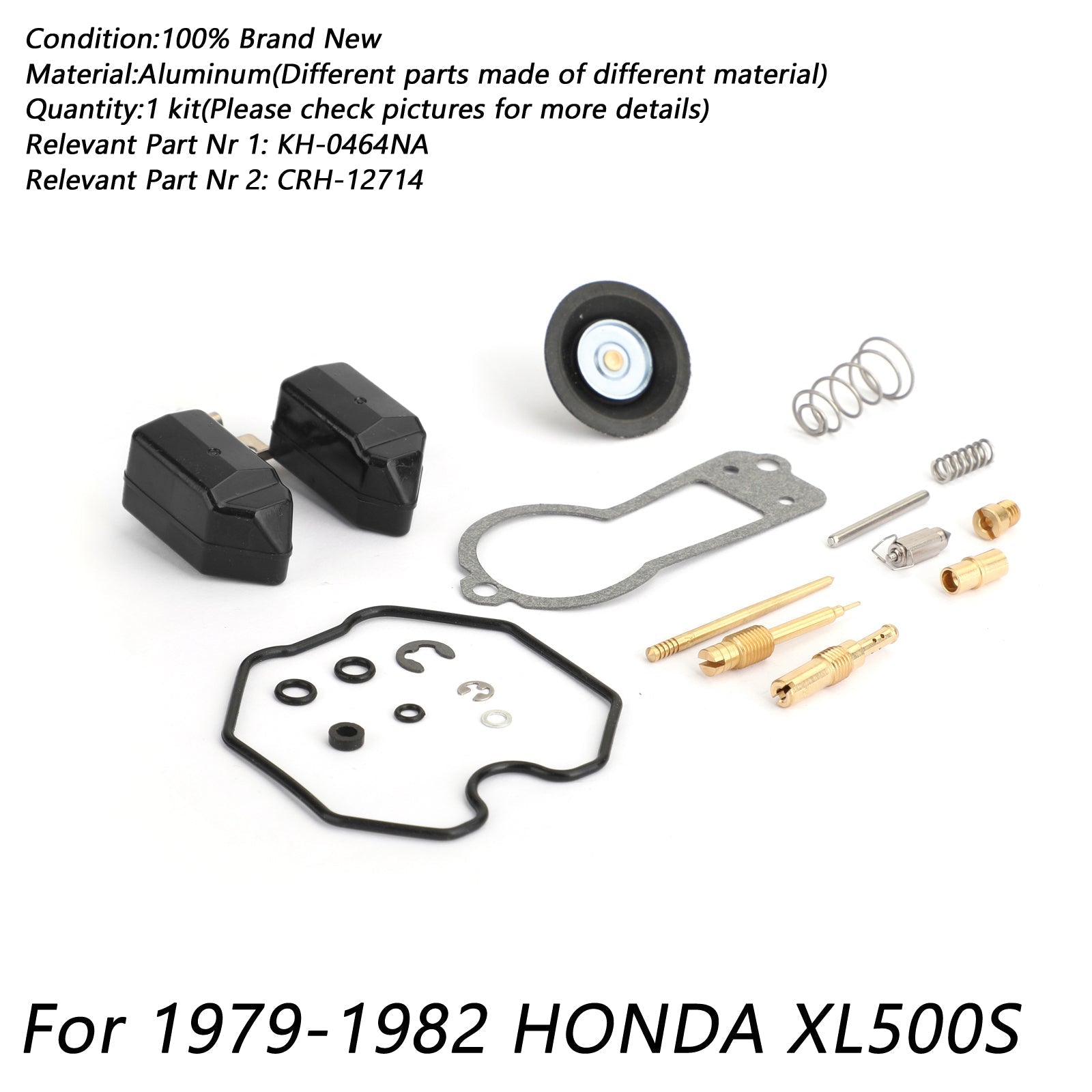 Kit de reconstrucción de reparación de carburador para 1979-1982 1980 81 HONDA XL500 XL500S XL 500 S genérico