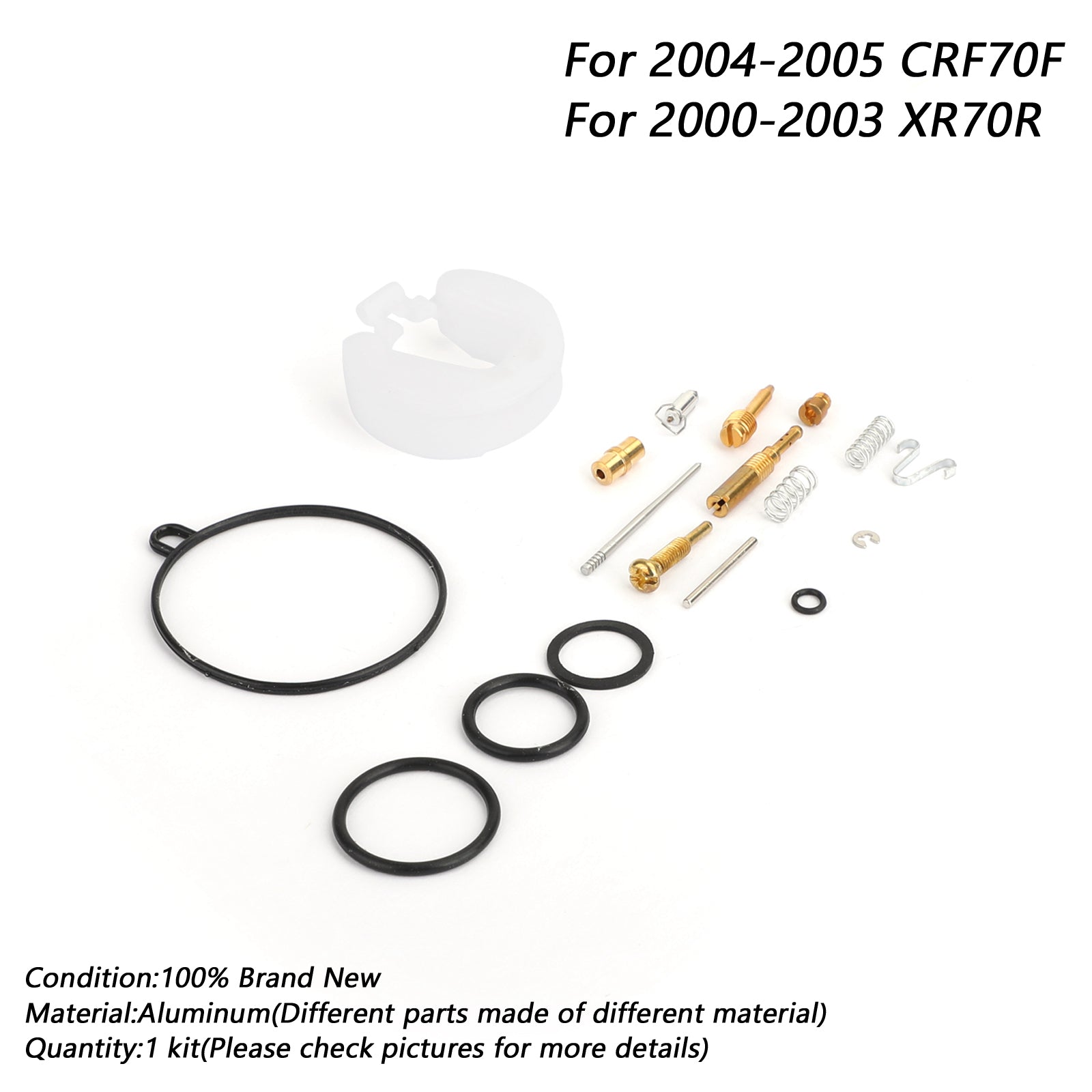 Carburatore Riparazione Rebuild Kit Per Honda XR70R 2000-2003 CRF70F 2004-2005 2002 Generico