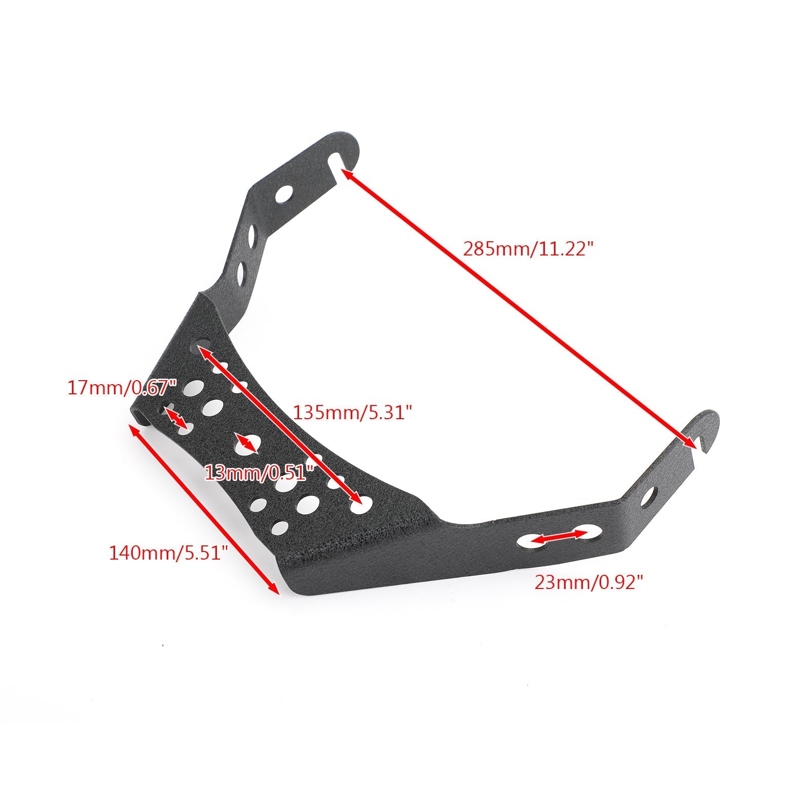 Soporte universal para manillar de luz ATV 10 para Honda TRX450R Yamaha YFZ450 Genérico