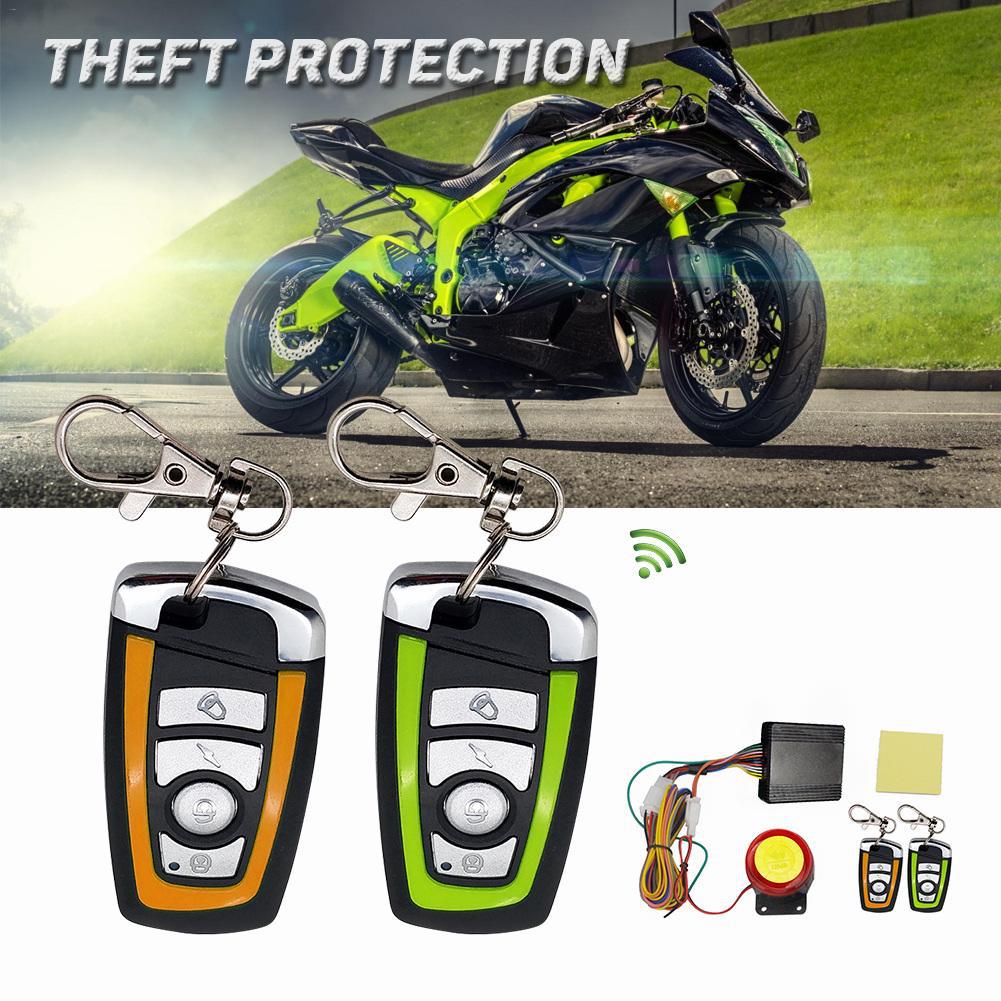 Sistema de alarma de seguridad motocicleta scooter antirrobo control remoto motor arranque genérico