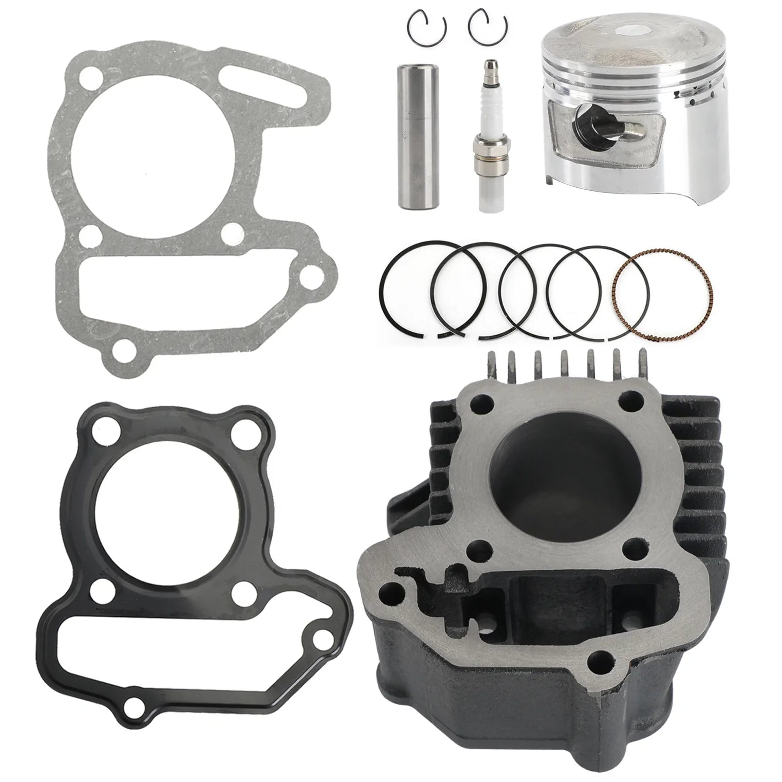 Kit guarnizioni pistone cilindro premium per Yamaha Raptor 80 YFM80W YFM80R 2002-2008 Generico