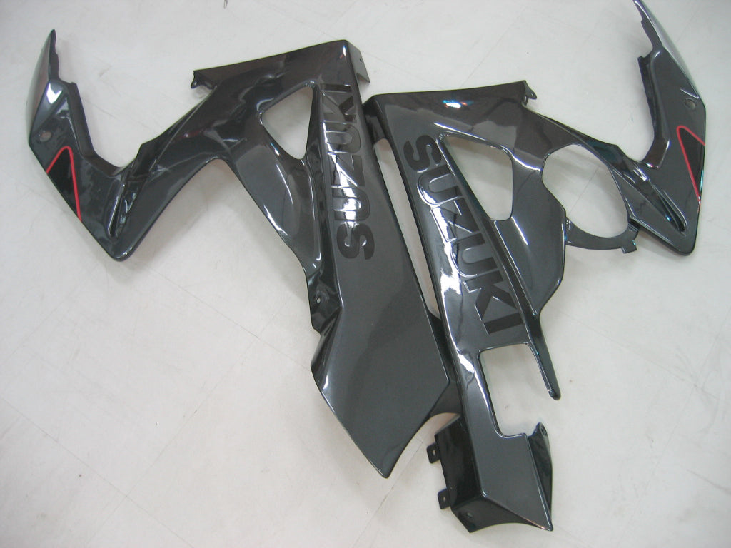 Amotopart Carenados 2005-2006 Suzuki GSXR 1000 Plata y Negro GSXR Genérico