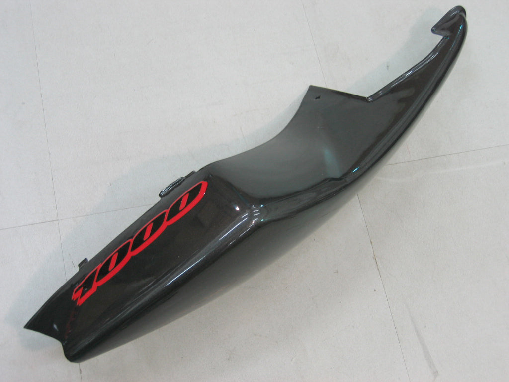 Amotopart Carenados 2005-2006 Suzuki GSXR 1000 Plata y Negro GSXR Genérico