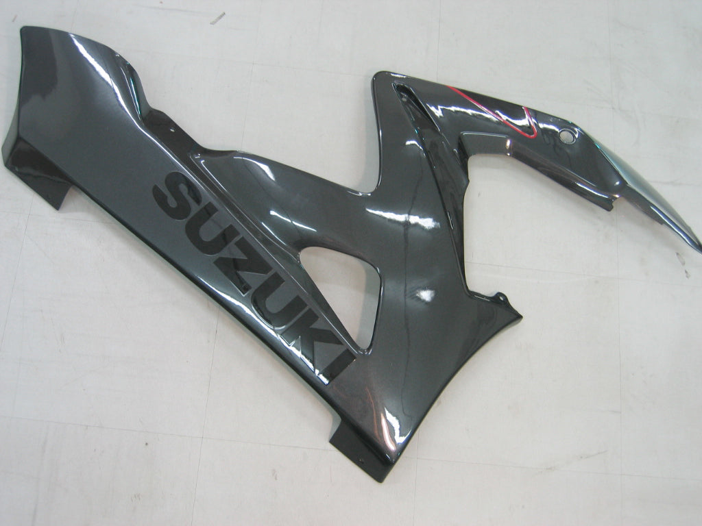 Amotopart Carenados 2005-2006 Suzuki GSXR 1000 Plata y Negro GSXR Genérico