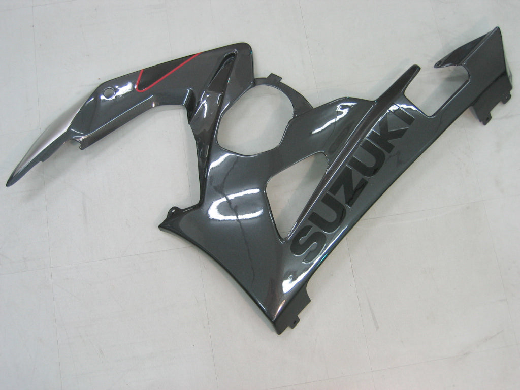 Amotopart Carene 2005-2006 Suzuki GSXR 1000 Silver &amp; Black GSXR Generico