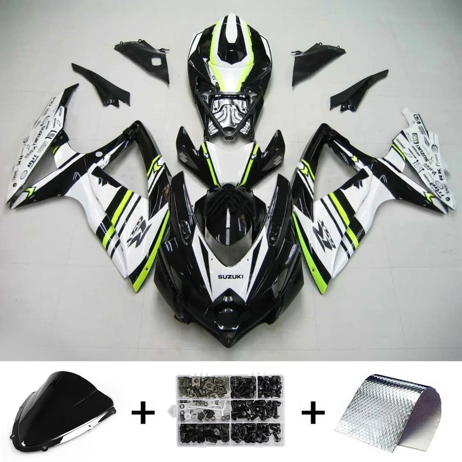 Amotopart Suzuki GSXR 600/750 2008-2010 Kit Carenado Plastico ABS K8