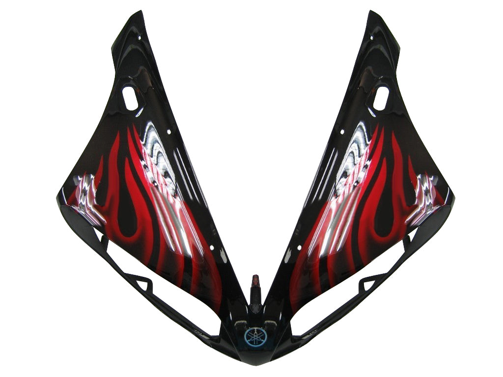 Carénages Amotopart 2004-2006 Yamaha YZF-R1 Black &amp; Red Flame R1 Generic