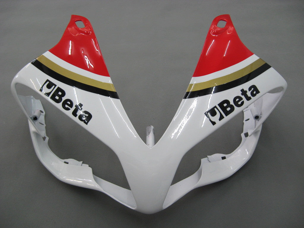 Carénages Amotopart 2007-2008 Yamaha YZF-R1 Blanc Rouge Lucky Strike Generic