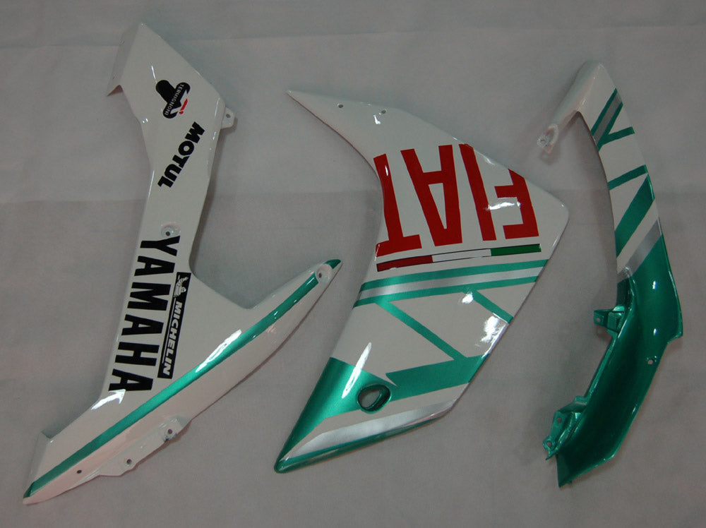 Amotopart Carenados 2007-2008 Yamaha YZF-R1 Emerald Green White FIAT Genérico