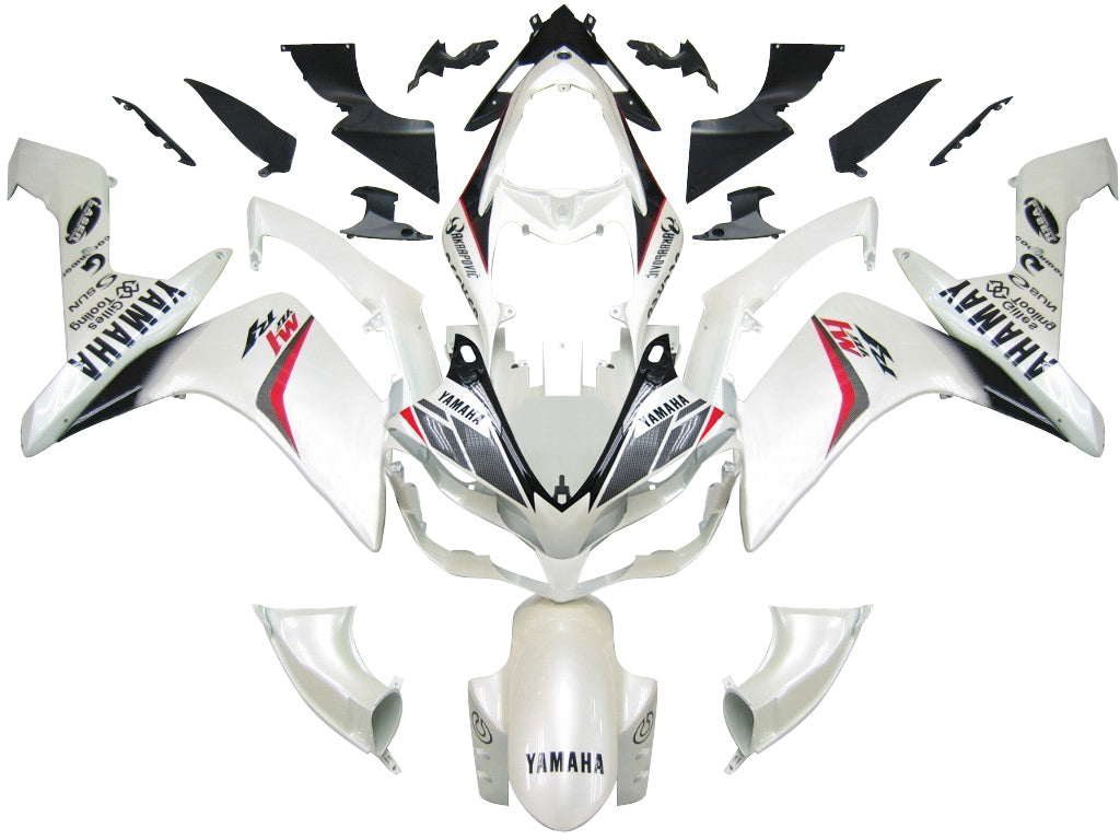 Carene Amotopart 2007-2008 Yamaha YZF-R1 Bianco Carbon Look R1 Generico