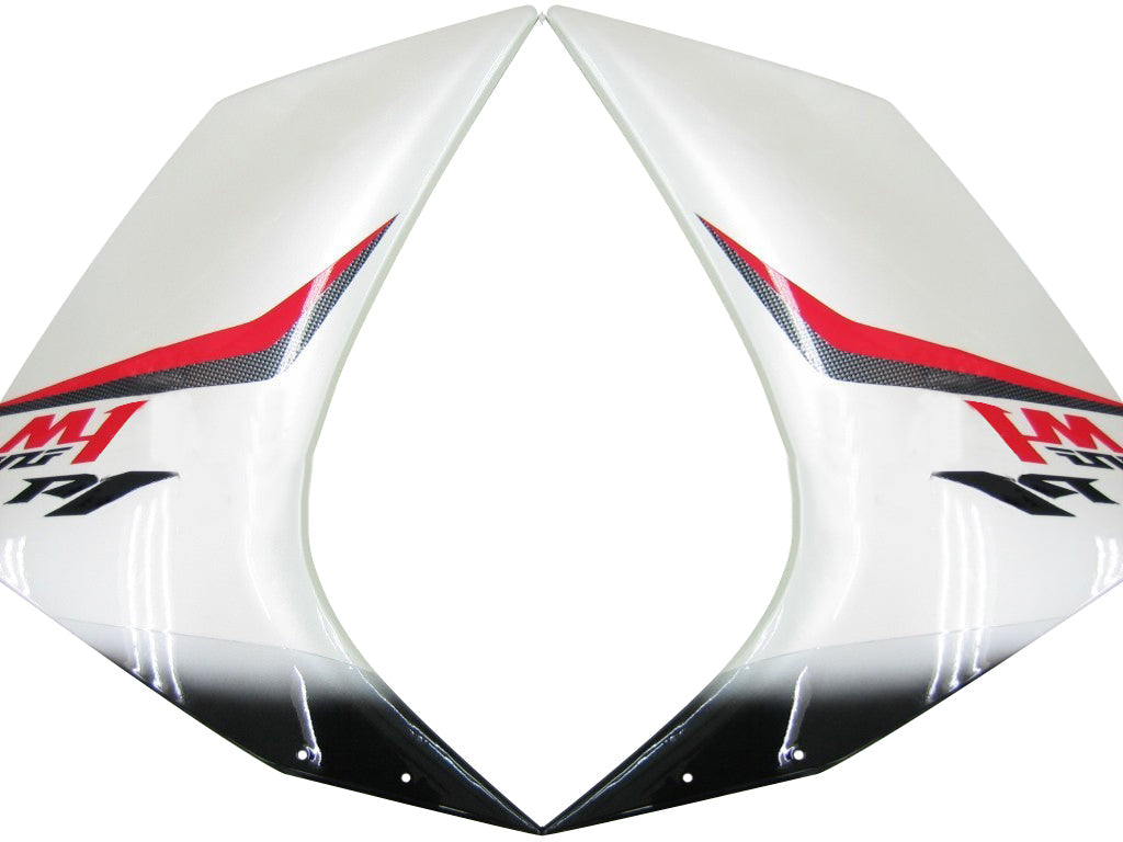 Amotopart Carenados 2007-2008 Yamaha YZF-R1 Blanco Carbon Look R1 Genérico