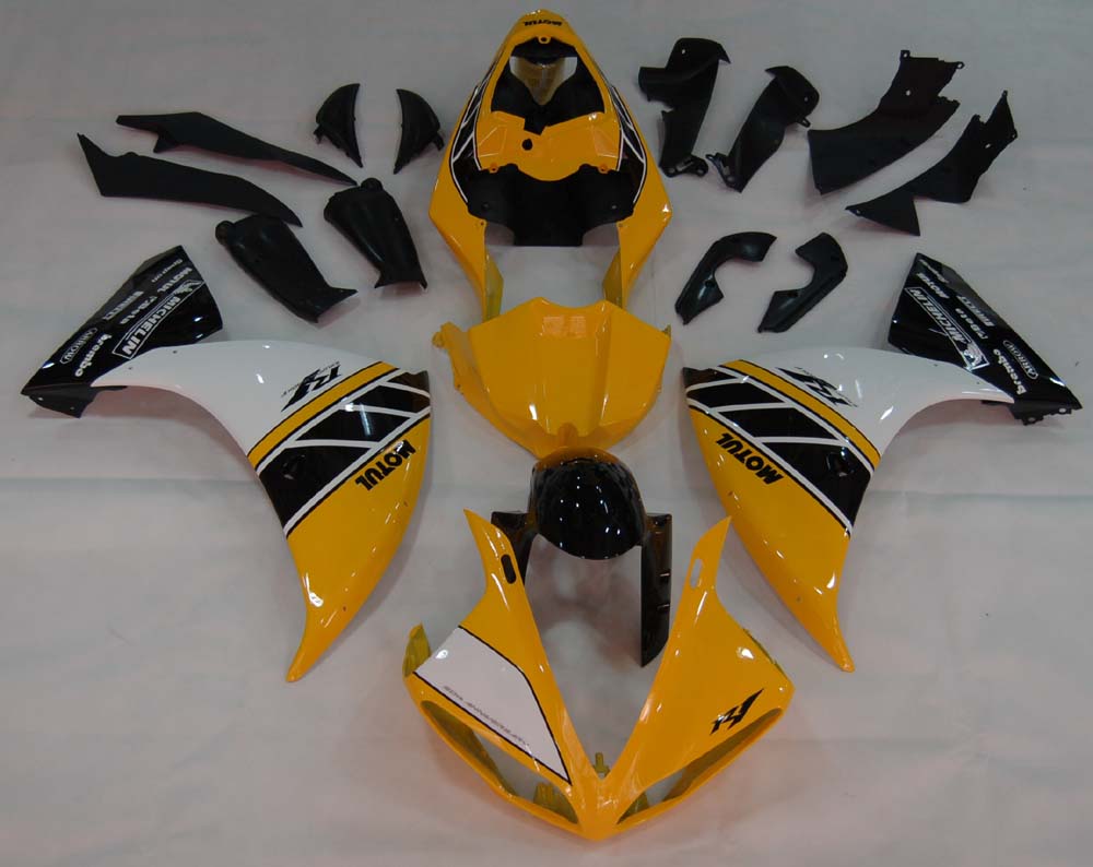 Carene Amotopart 2009-2011 Yamaha YZF-R1 Giallo Nero Motul R1 Generico