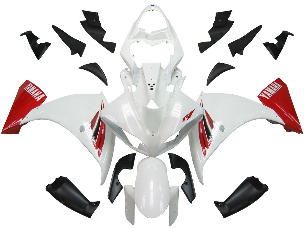 Amotopart Carenados 2009-2011 Yamaha YZF-R1 Blanco Rojo R1 Genérico