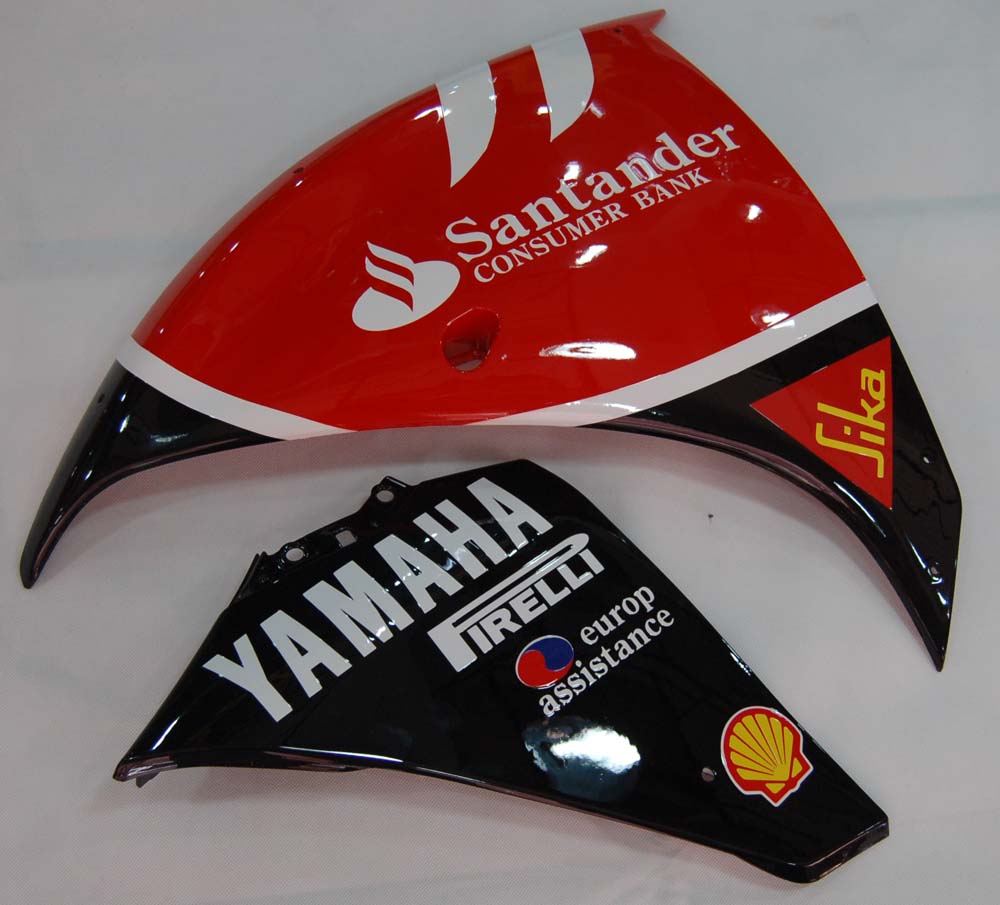 Carénages Amotopart 2009-2011 Yamaha YZF-R1 Rouge Noir Santander Bank R1 Generic