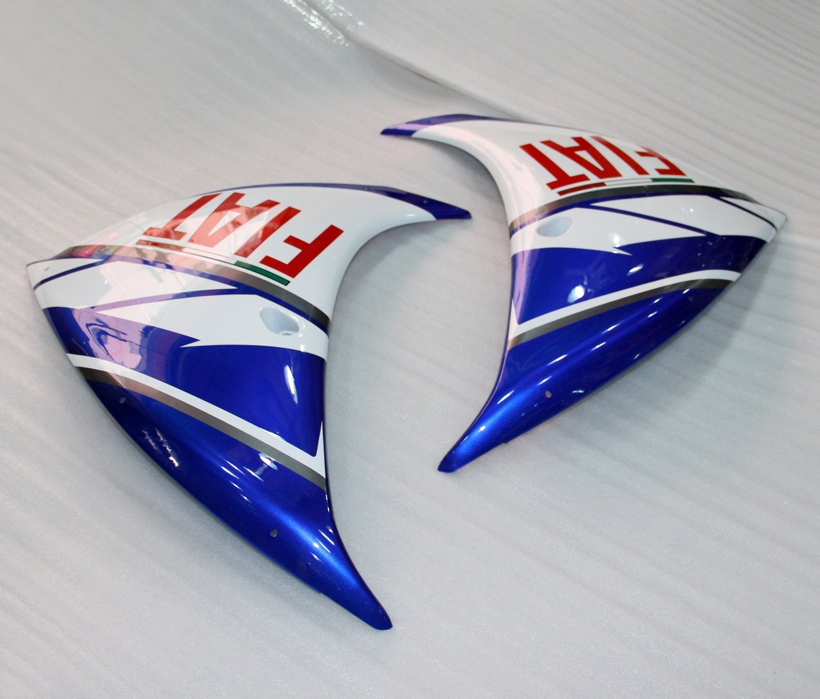 Amotopart Carénages Plastiques 2012-2014 Yamaha YZF R1 Bleu Blanc FIAT Generic