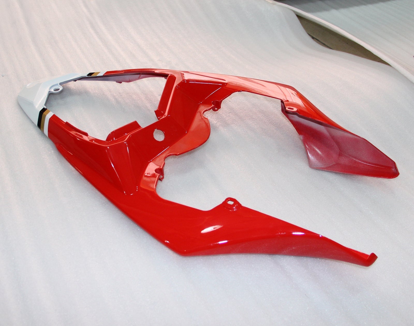 Amotopart Carenature in plastica 2012-2014 Yamaha YZF R1 Rosso Bianco Lucky Strike Generico