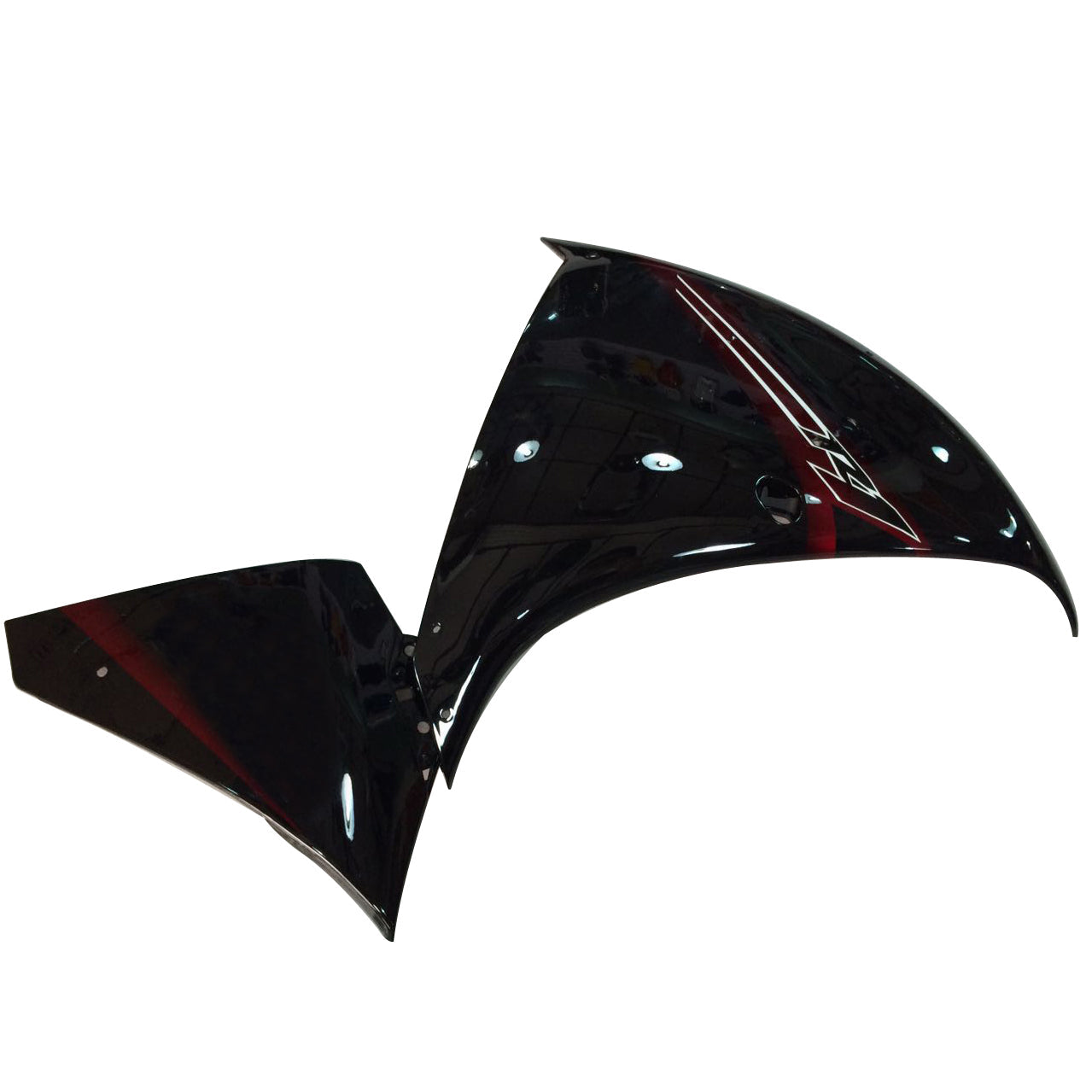 Carene in plastica Amotopart 2012-2014 Yamaha YZF R1 Rosso Nero R1 Generico