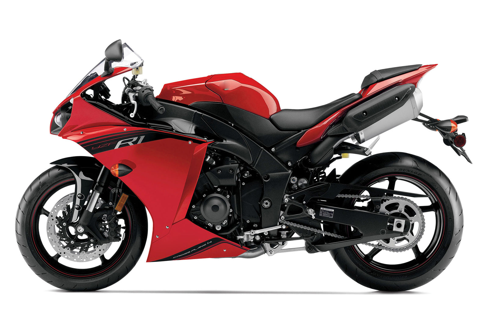 Carene in plastica Amotopart 2012-2014 Yamaha YZF R1 Rosso R1 Generico