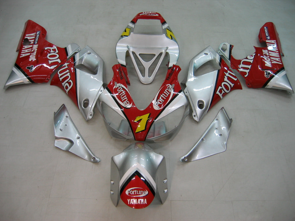 Carene Amotopart 1998-1999 Yamaha YZF-R1 Rosso Argento No.7 Fortuna Generico