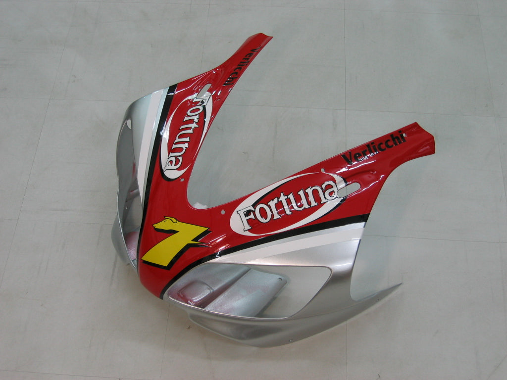 Amotopart Carenados 1998-1999 Yamaha YZF-R1 Rojo Plata No.7 Fortuna Genérico