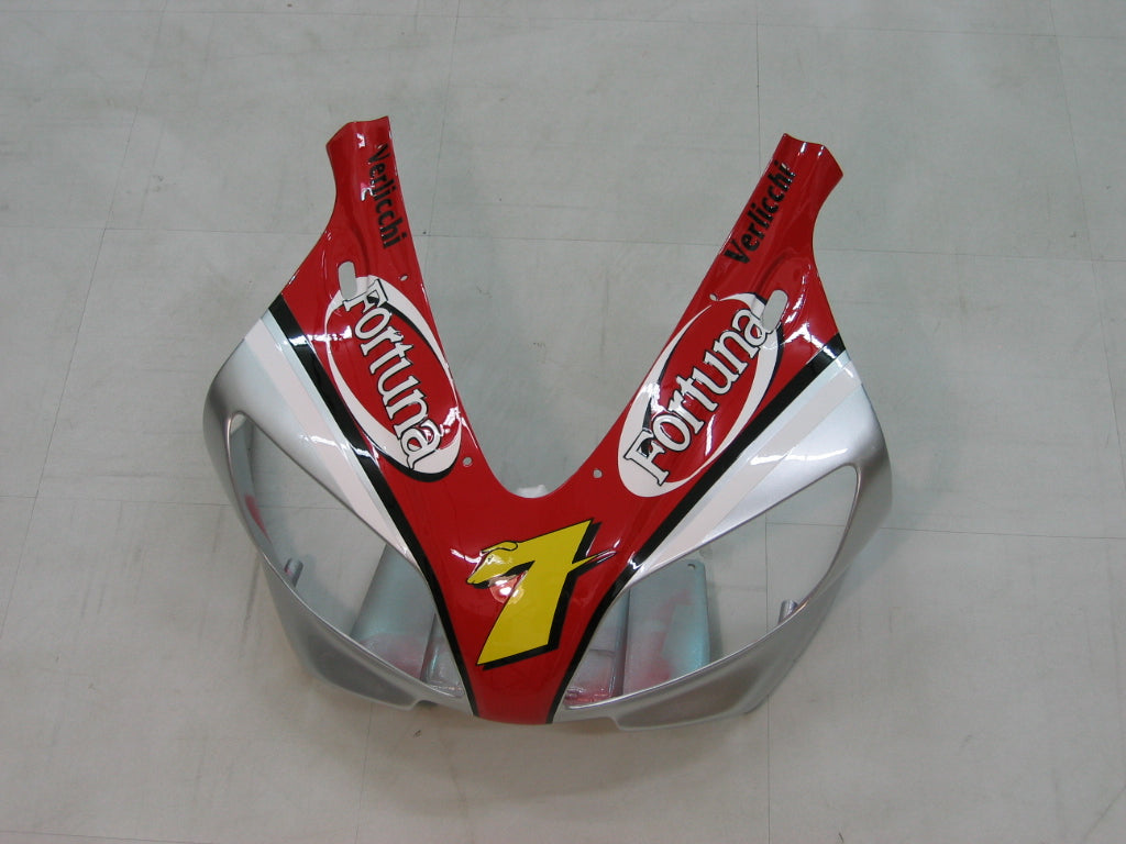 Amotopart Carenados 1998-1999 Yamaha YZF-R1 Rojo Plata No.7 Fortuna Genérico