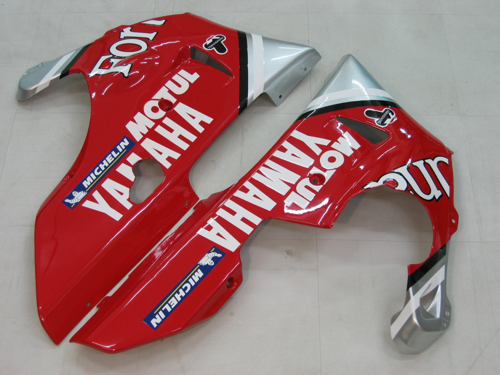 Amotopart Carenados 1998-1999 Yamaha YZF-R1 Rojo Plata No.7 Fortuna Genérico