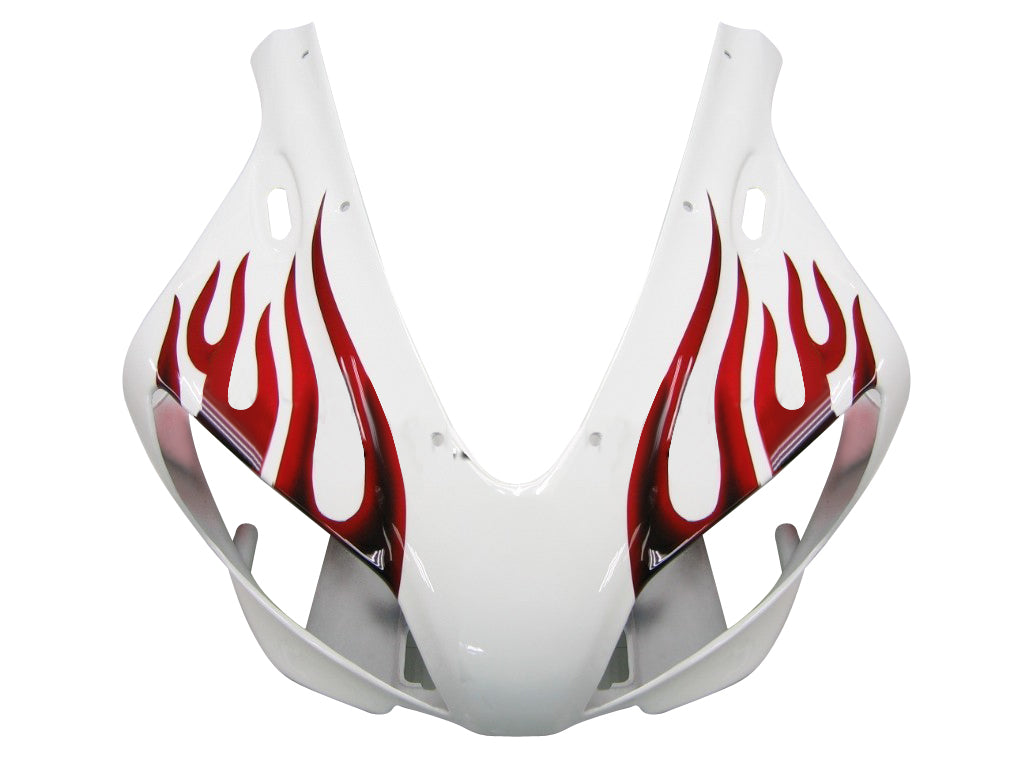 Carénages Amotopart 1998-1999 Yamaha YZF-R1 White &amp; Red Flame R1 Generic