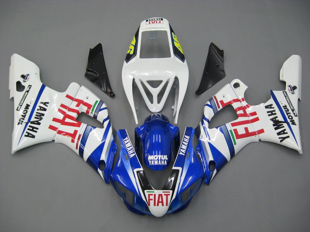 Amotopart Carenados 1998-1999 Yamaha YZF-R1 Azul Blanco No.46 FIAT Genérico