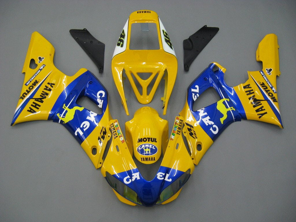 Carene Amotopart 1998-1999 Yamaha YZF-R1 Giallo Blu No.46 Camel Generico