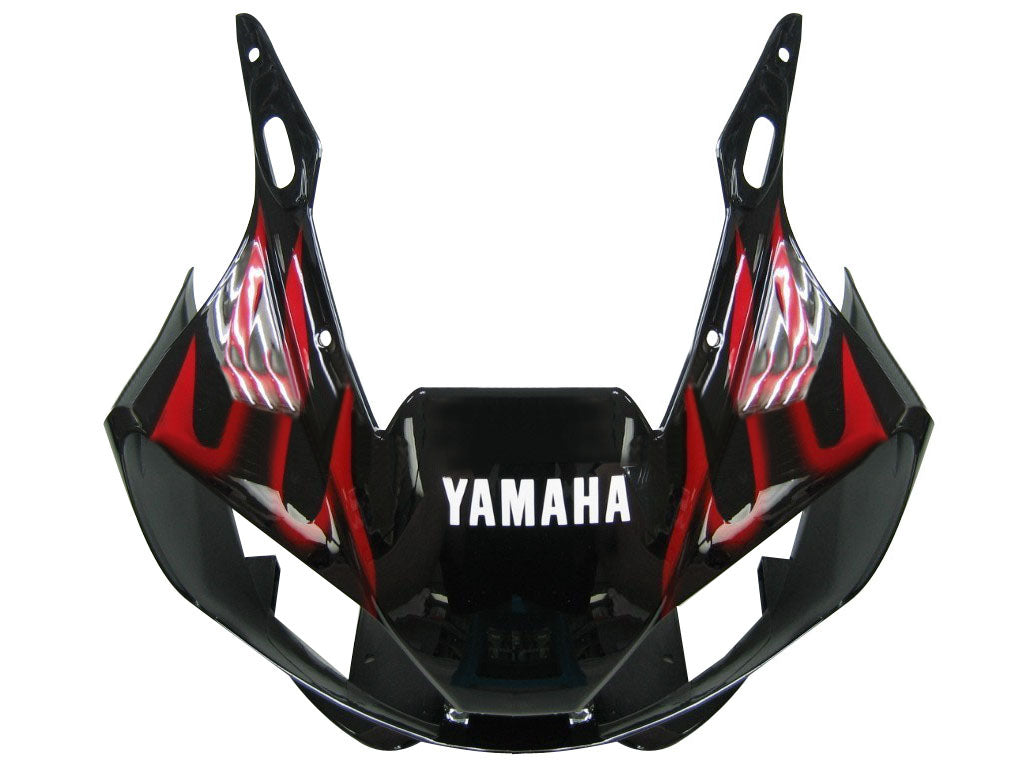 Amotopart Carenadosr 1998-2002 Yamaha YZF-R6 Black &amp; Red Flame R6 Genérico
