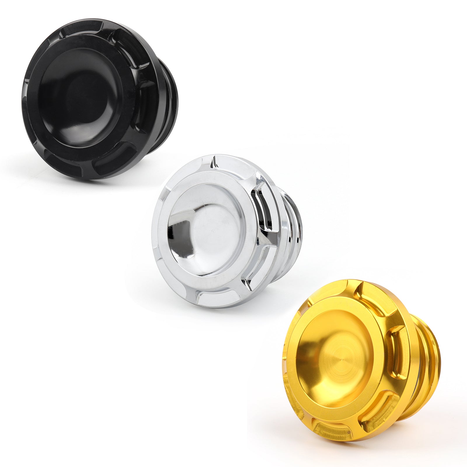 Aluminum Metal Fuel Gas Tank Oil Cap Cover For Harley Motorcycle 1996-UP