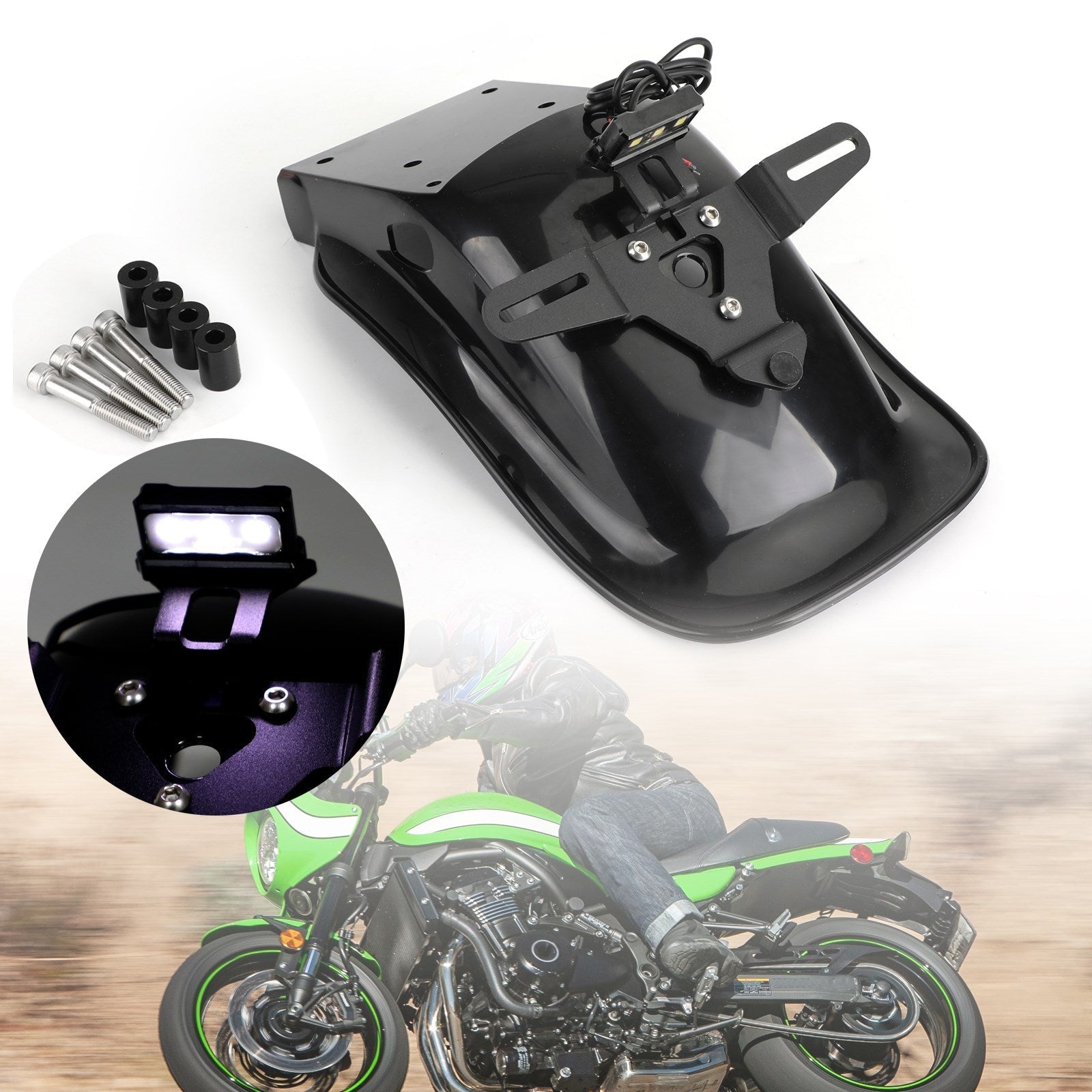 Guardabarros trasero de motocicleta ABS para Kawasaki Z900 RS z900rs Cafe 2018-2019 genérico