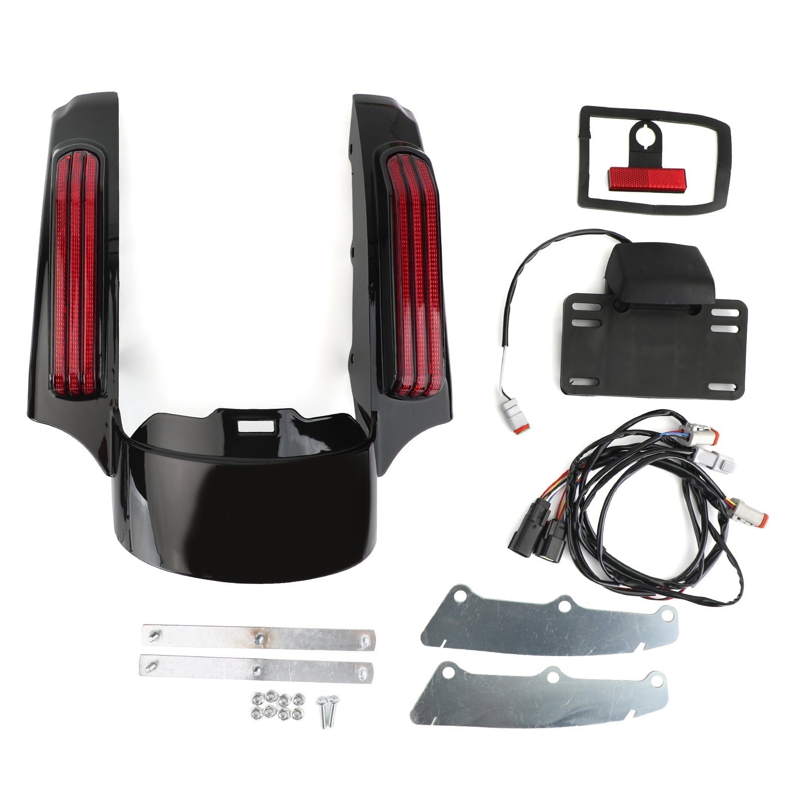 Lumière LED de garde-boue arrière pour Touring Road King FLHR Street Glide FLHX Generic